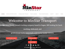 Tablet Screenshot of minstartransport.com